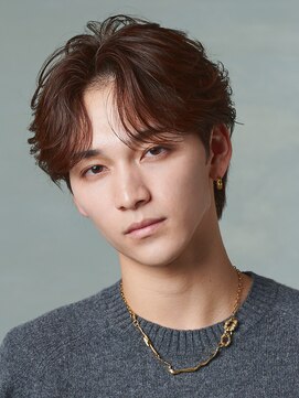 カルマパーマ/メンズ/フェザーパーマ/韓国/眉毛/センターパート