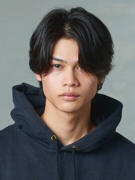 センターパート/ニュアンスパーマ/フェザーパーマ/メンズ