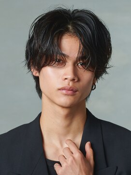 センターパート/波巻き/スパイラルパーマ/ツイスパ/メンズ