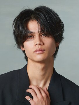 センターパート/波巻き/スパイラルパーマ/ツイスパ/メンズ