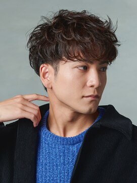 マッシュ/スパイラルパーマ/メンズ/ツイスパ/波巻きパーマ