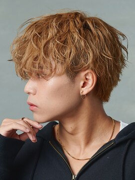 イライト/メッシュ/ツイストパーマ/ツーブロック/メンズ